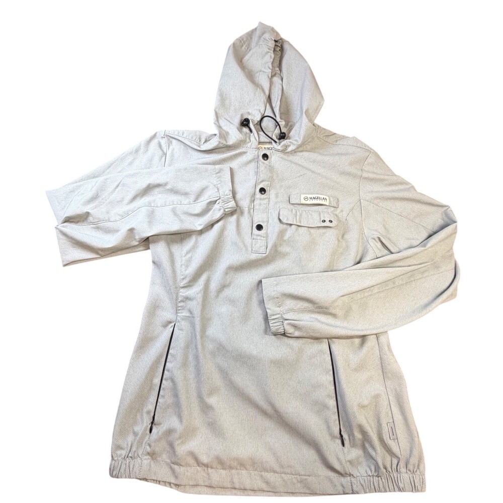 Magellan Outdoors Womens Fish Gear Hoodie Overcast Grey XS‎ Fishing Pullover K2